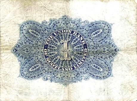 Реверс банкноты 1 фунт 