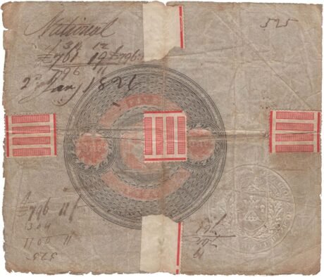 Реверс банкноты 1 гвинея 