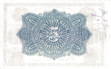 Реверс банкноты 5 фунтов 