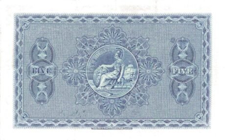 Реверс банкноты 5 фунтов 