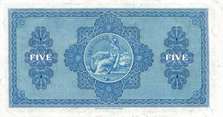 Реверс банкноты 5 фунтов 