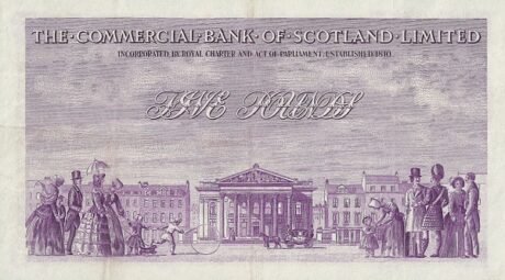 Реверс банкноты 5 фунтов 