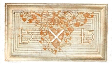Реверс банкноты 5 фунтов 