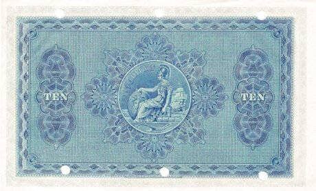 Реверс банкноты 10 фунтов 