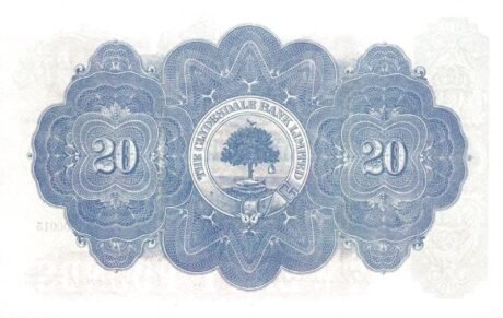 Реверс банкноты 20 фунтов 