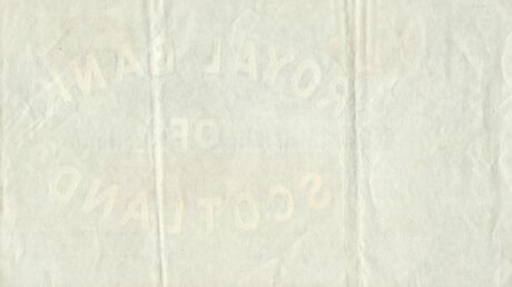 Реверс банкноты 100 funtów Royal Bank of Scotland (Wielka Brytania) 1877