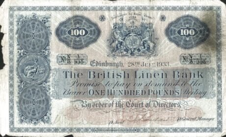 Аверс банкноты 100 фунтов 