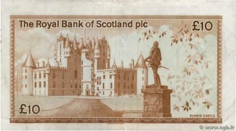 Реверс банкноты 10 фунтов 