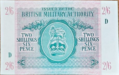 Аверс банкноты 2 шиллингов 6 Pence - 