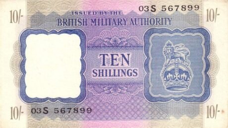 Аверс банкноты 10 шиллингов - 