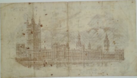 Реверс банкноты 1 фунт (Великобритания) 1917 года