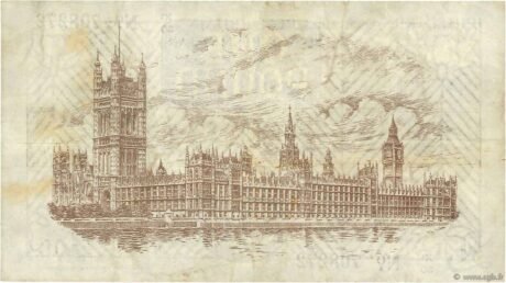 Реверс банкноты 1 фунт (Великобритания) 1928 года