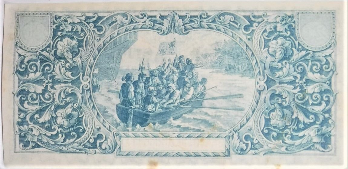 Реверс банкноты 20 сукре (Эквадор) 1920 года