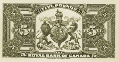 Реверс банкноты 5 фунтов (Ямайка) 1938 года