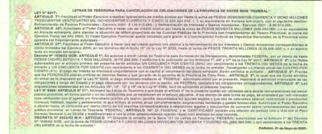 Реверс банкноты 1 песо (Аргентина) 2002 года