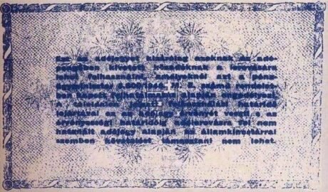 Реверс банкноты 1 000 000 000 Adopengö (Węgry) 1946