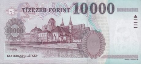 Реверс банкноты 10 000 форинтов (Венгрия) 2001 года