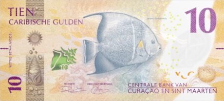 Кюрасао та Сінт-Мартен повідомляють про випуск нової 10-гульденової банкноти (B101a) 31.03.2025 р.