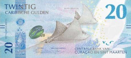 Повідомляється, що нова банкнота номіналом 20 гульденів (B102a) Кюрасао та Сінт-Мартена буде введена в обіг 31.03.2025 р.