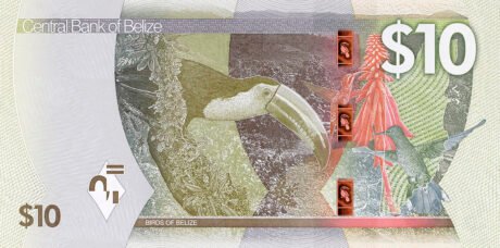 Нова 10-доларова купюра Беліза (B333a) планується до випуску в середині 2025 року