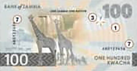 У Замбії нова банкнота 100 квач (B174) заявлена до випуску 31.03.2025 р.