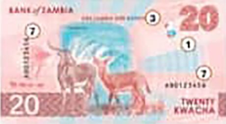 У Замбії оголошено про введення в обіг нової купюри 20 квач (B172) 31.03.2025 р.