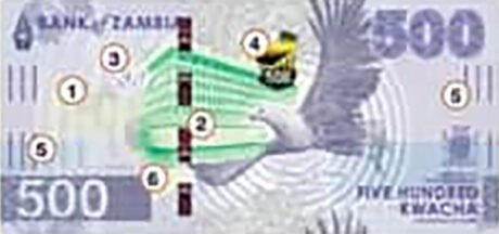 Ввод в обращение новой банкноты в 500 квач (B176) в Замбии запланирован на 31.03.2025 г.