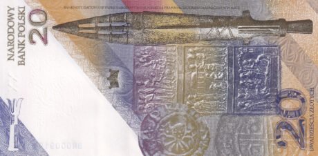 Польща підтвердила введення в обіг нової пам'ятної банкноти номіналом 20 злотих (BNP829a) 05.11.2025