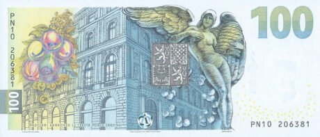 Сообщается о введении в обращение новой памятной банкноты Чешской Республики номиналом 100 крон (BNP103a) 21.01.2026.