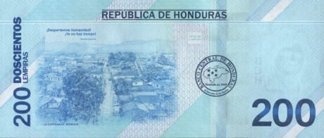 Выпуск новой памятной банкноты Гондураса номиналом 200 лемпир (B358) подтвержден.