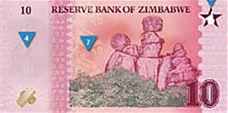 Введення в обіг нової банкноти Зімбабве номіналом 10 зигів (B206) заплановано на 07.04.2026.