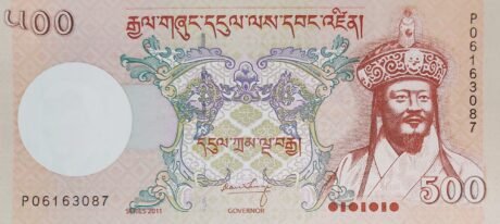 Аверс банкноты 500 ngultrum (Bhutan) 2006